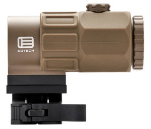 EO Tech 5X Magnifier Tan Stainless Mount