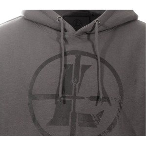 LEUPOLD Distressed Reticle Hoodie Large Gunmetal