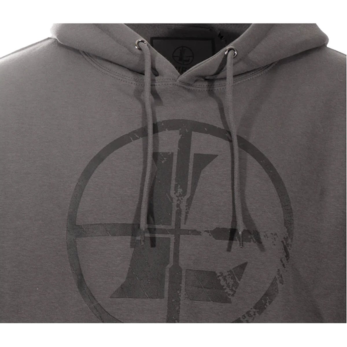 LEUPOLD Distressed Reticle Hoodie Large Gunmetal