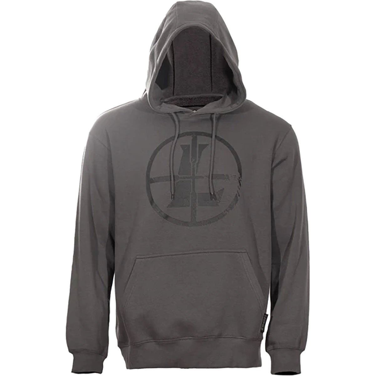 LEUPOLD Distressed Reticle Hoodie Large Gunmetal - Image 4