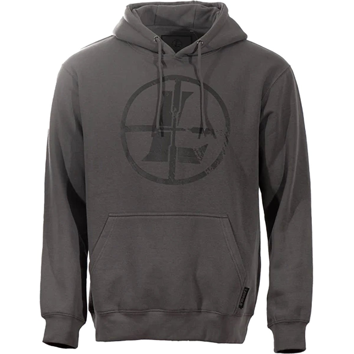 LEUPOLD Distressed Reticle Hoodie Large Gunmetal - Image 2