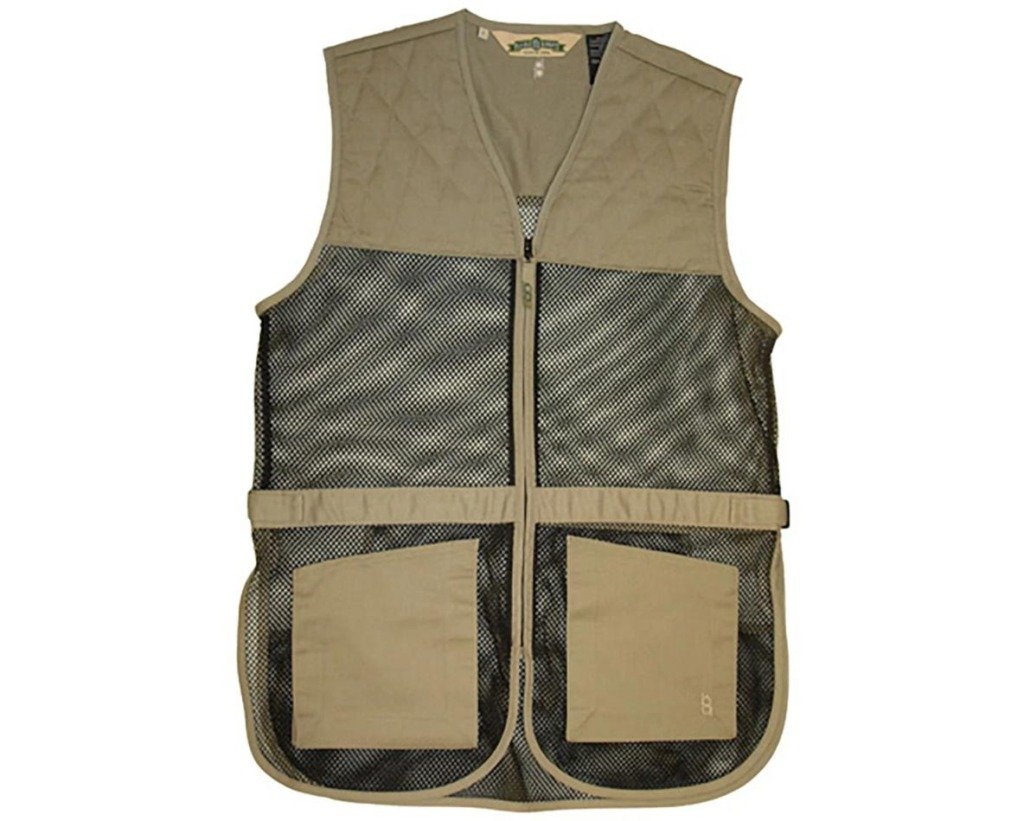 Bob Allen Full Mesh Dual Pad Shooting Vest - Khaki