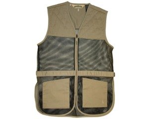 Bob Allen Full Mesh Dual Pad Shooting Vest - Khaki