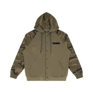 Unisex Camo-Splice Raglan Zip Hoodie
